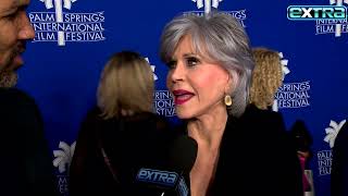 Jane Fonda on Being AWESTRUCK by ‘Gorgeous’ Tom Brady (Exclusive)