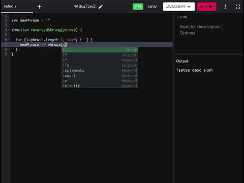 Reverse String Algorithm using JavaScript Explained