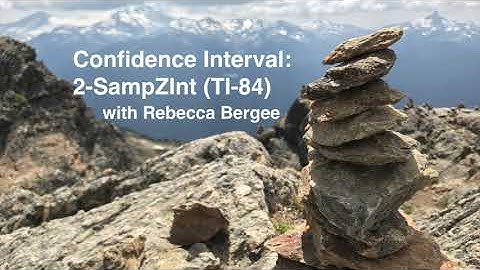 53.Confidence Interval: 2-SampZInt (TI-84)