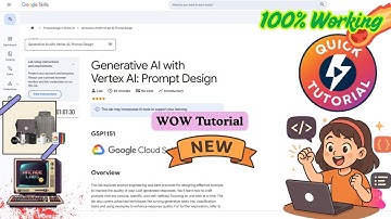 Generative AI with Vertex AI: Prompt Design | October 2025 | #GSP1151 #qwiklabsarcade2025 #qwiklabs