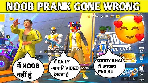 😍 Noob Prank On Random Sqaud Gone Wrong in PUBG Mobile Lite
