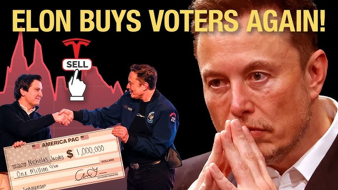 Elon Buys Voters While Whining About Tesla Stock Crash - YouTube