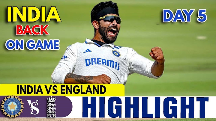 INDIA VS ENGLAND HIGHLIGHTS | 1ST TEST MATCH DAY 5 HIGHLIGHTS | IND VS ENG HIGHLIGHTS