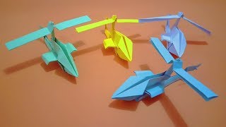 Paper Craft : Cara Buat Origami Helikopter??| How to make an Easy origami Helicopters | DIY