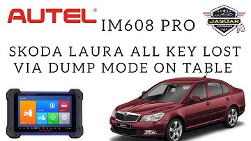 SKODA LAURA ALL KEY LOST PROGRAMMING - ALL AUTEL  PROGRAMMERS AVAILABLE @jaguarautotronics #autel
