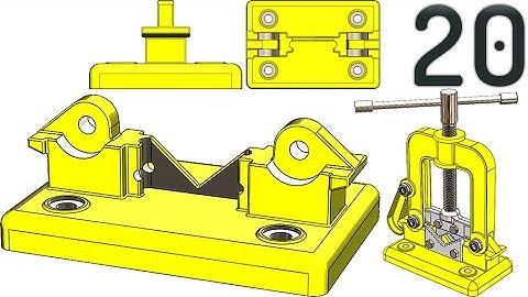 20-Project 47| Clamp-Sided Pipe Vise | SolidWorks Tutorial: machined base
