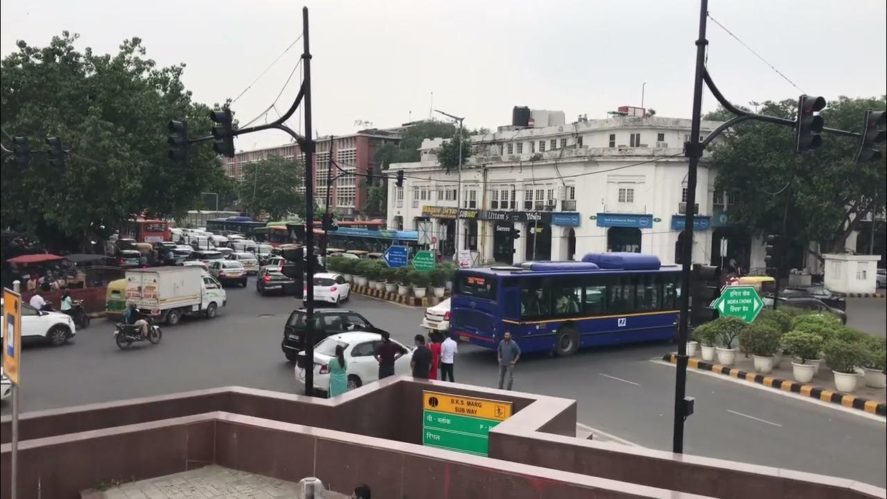 Heavy traffic jam sound at Connaught Place Delhi YouTube