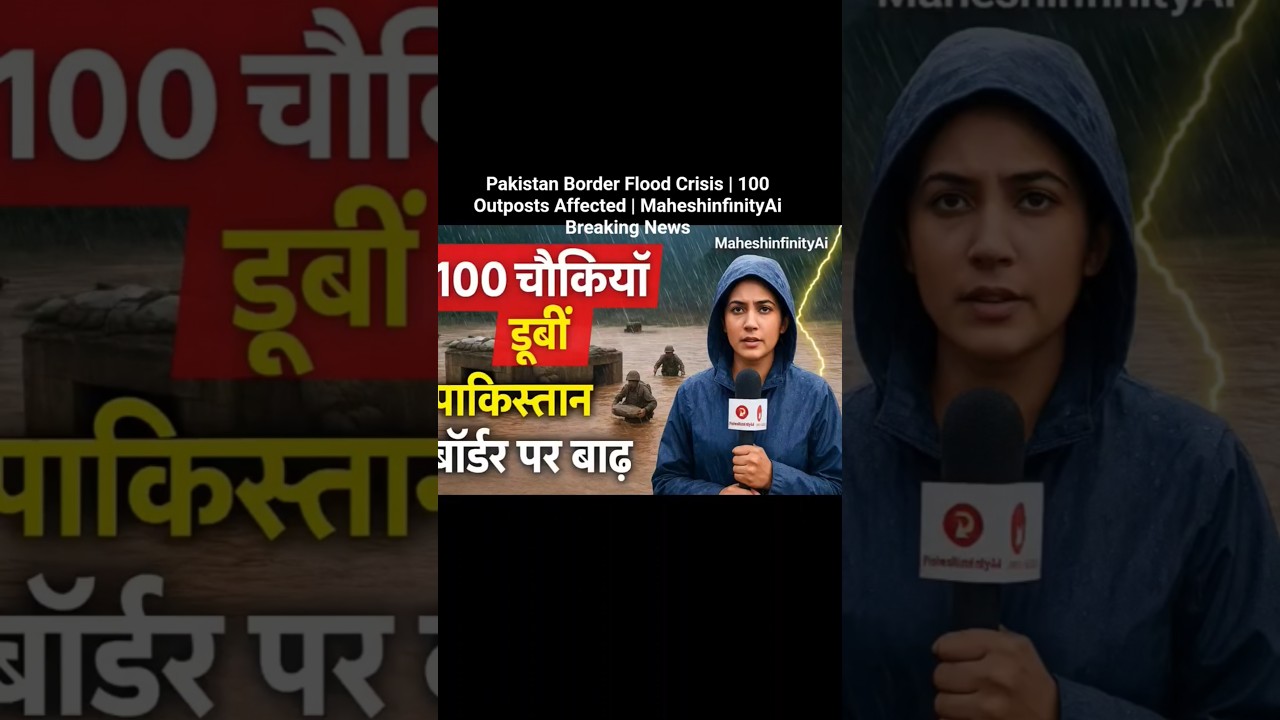 Pakistan Border Flood Crisis | 100 Outposts Affected | MaheshinfinityAi Breaking News