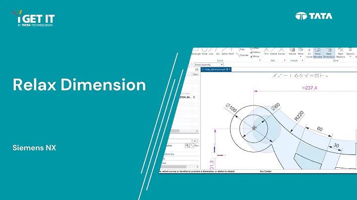 Solving Sketch Constraints with Relax Dimensions | Siemens NX/PLM prior versions