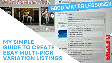 HOW TO CREATE EBAY VARIATION LISTINGS / MULTI-PICK WITH SPORTS CARDS & OTHER ITEMS