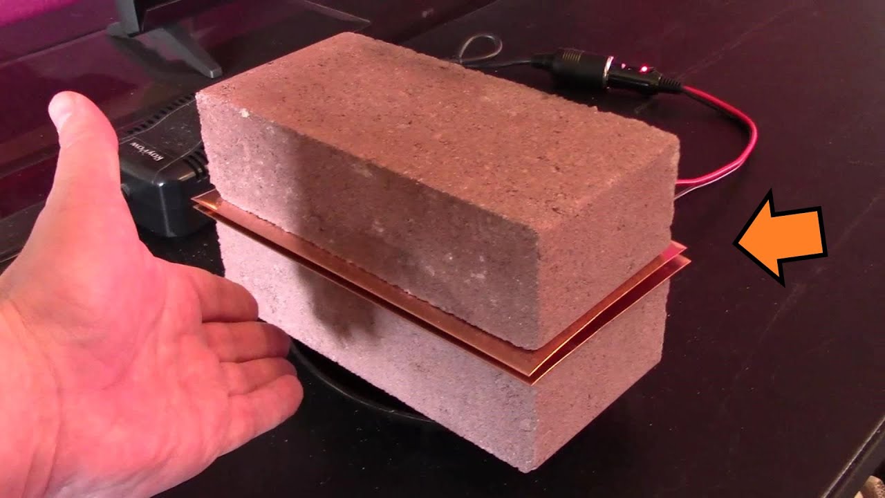 DIY Radiant Brick Space Heater with Copper Plates! 300F/150C (12v) 220C ...