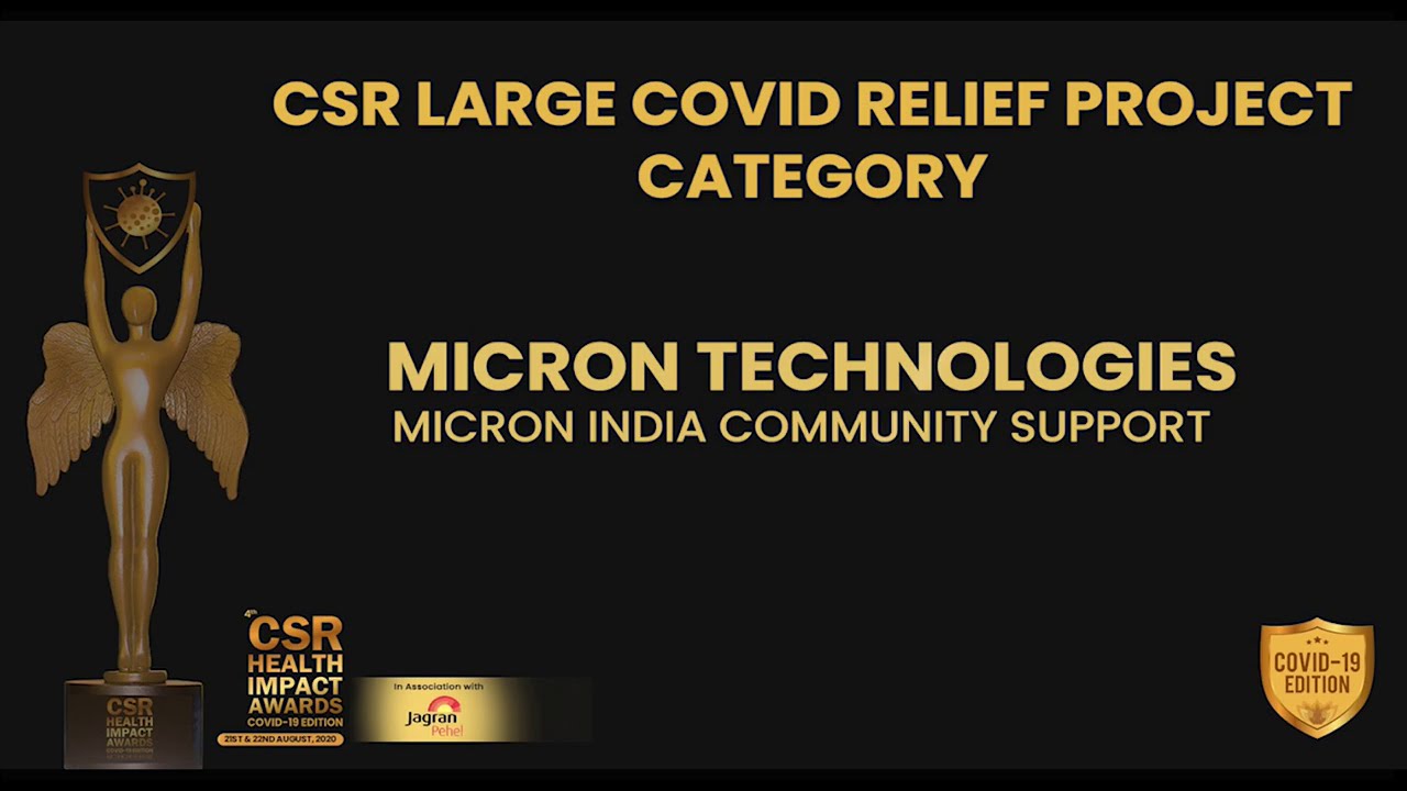 Micron Technologies Conferred With The CSR Health Impact Award 2020