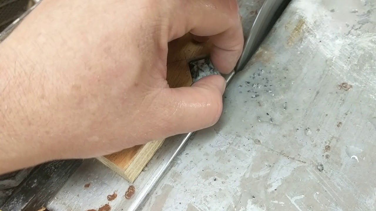 Cutting granite cubes into marble preforms