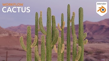3D Cactus: Blender Timelapse