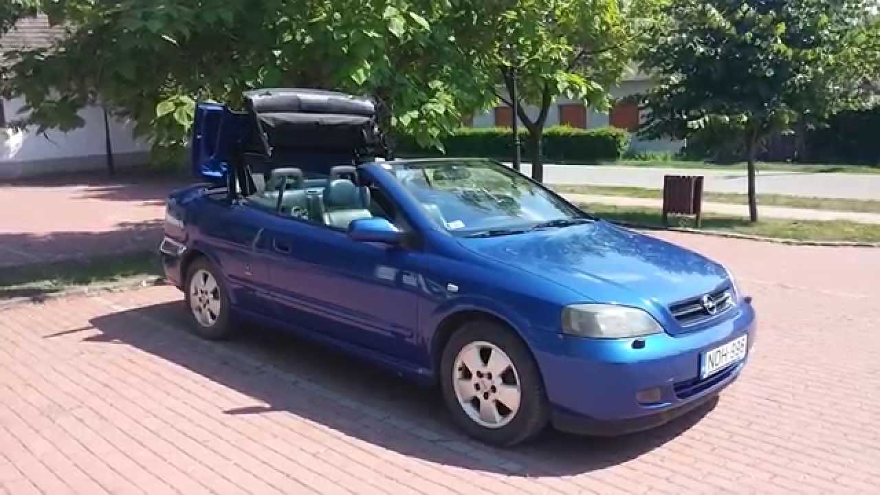 Astra G Cabrio roof opening YouTube