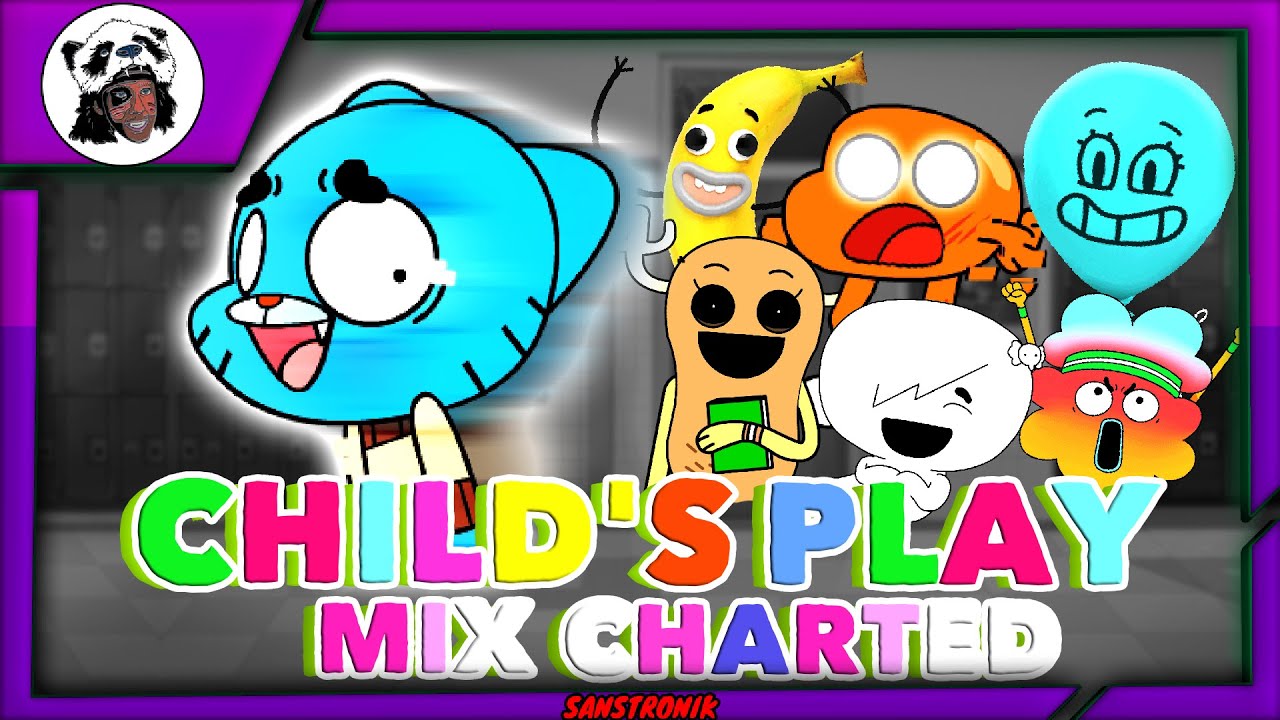FNF CHILD'S PLAY MIX CHARTED @awe9037 GUMBALL AND FRIENDS PIBBY ...