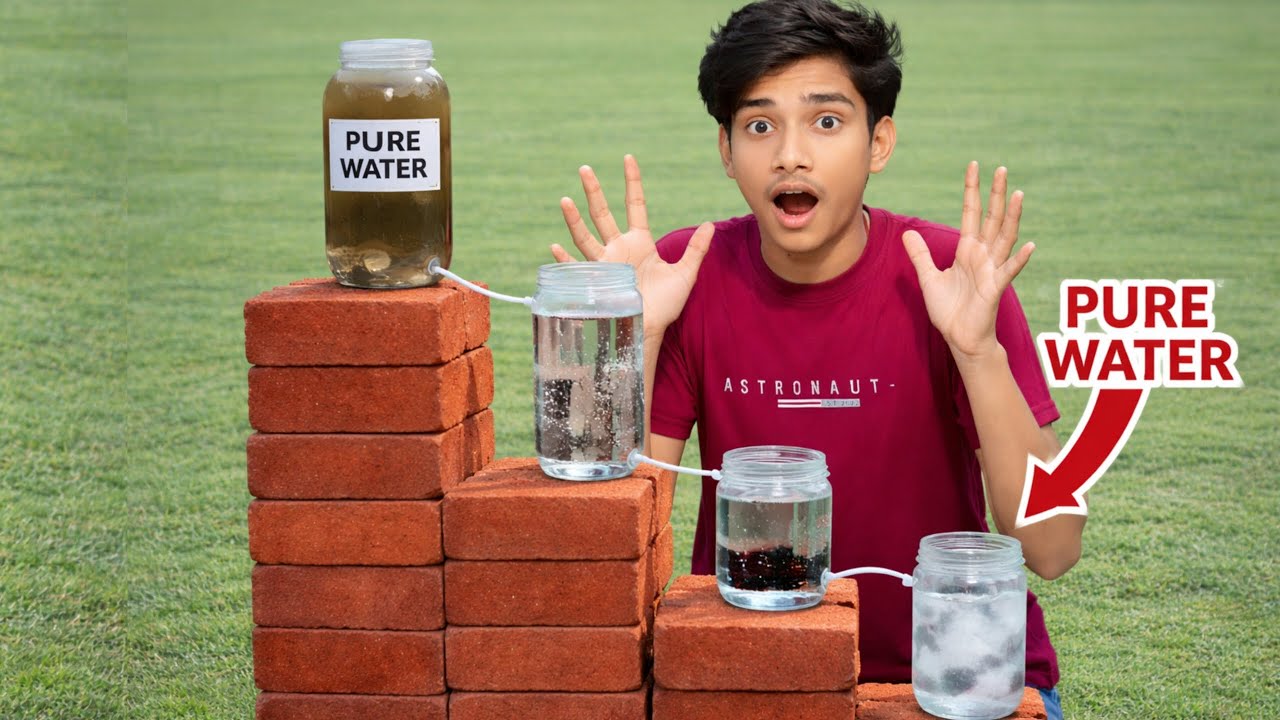 Ghar par Filter Banane ka Sabse Asan Tarika | How to Purify Muddy Water at Home 