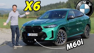 2024 BMW X6 M60i V8 facelift driving REVIEW