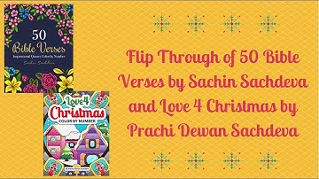 Flip Through of 50 Bible Verses by Sachin Sachdeva and Love 4 Christmas by Prachi Dewan Sachdeva
