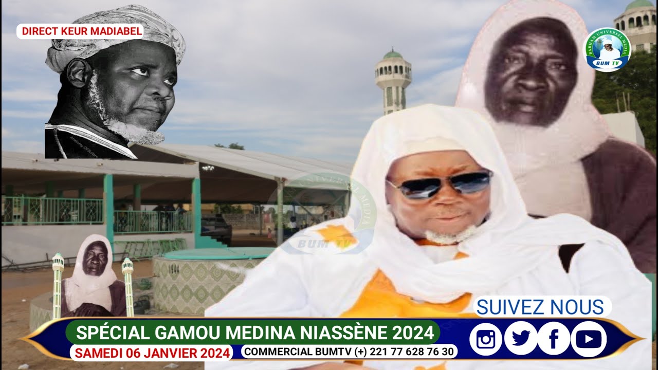 📌Direct Keur madiabel : Cérémonie Officielle Gamou Médina Niassene édition 2024 #BUMTV