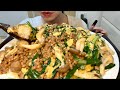 【ASMR，咀嚼音】家飲み キンミヤ一本開けてからのシメ納豆ニラ玉丼！😂