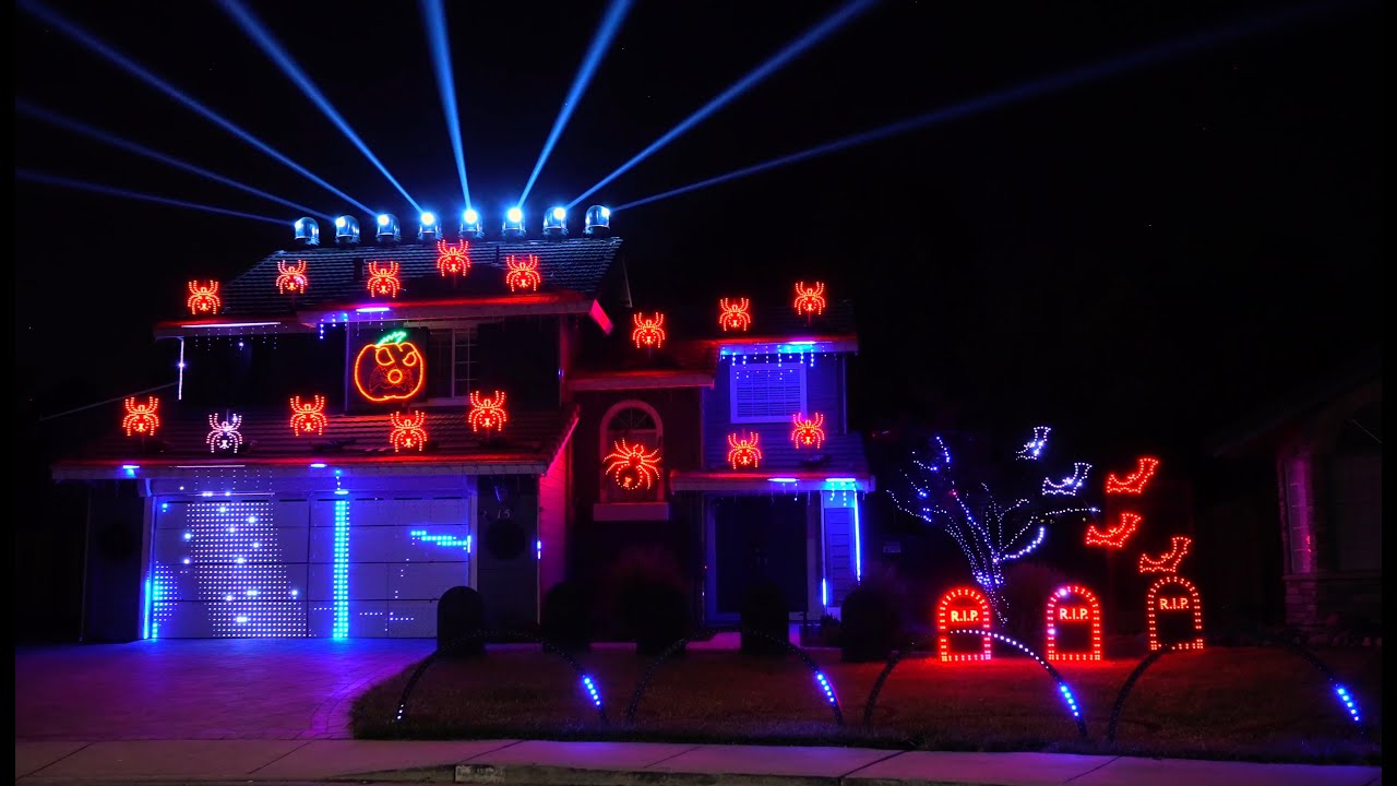 Smells Like Teen Spirit Nirvana 2021 Halloween Light Show Youtube