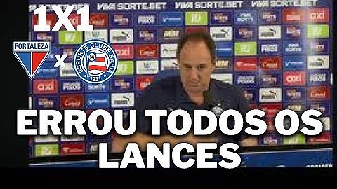 ROGERIO CENI'S PRESS RELEASE | WITH IMAGE OF FORTALEZA 1X1 BAHIA