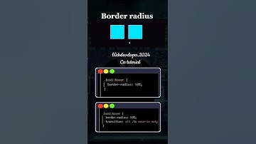 Border radius property in css.                                        #web #css #html #csstutorial
