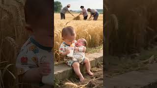 Cute Baby Feeding His Brother Will Melt Your Heart! #cutebaby #heartwarming #babyfeeding #shorts