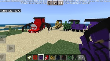 New Latest [Choo choo charles] Mod  in minecraft PE [ADDON]