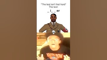 “The test isn’t that hard” ☠️