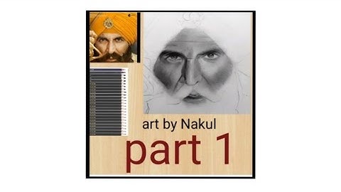 sketch of akshay kumar as kesari part  1 // shading tutorial of face and lips // Kesari movie sketch