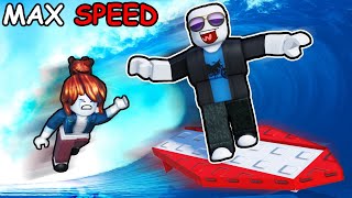 reaching MAX SPEED in Roblox swim to save princess...