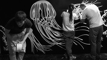 DEEP SEAS - TAPE MAPPING // tape art & video mapping @ Davos I Switzerland //