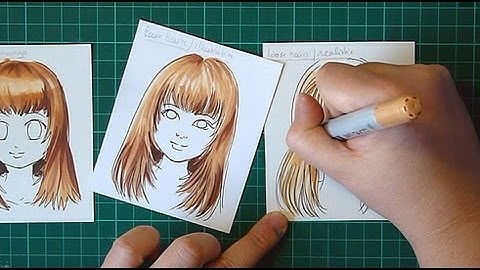 Coloring hair with Copic Markers