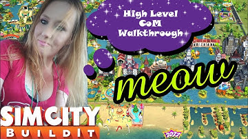 SimCity Build It High Level CoM Walkthrough (Meow) Mega Win 221k (3 tickets saved)