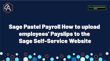 Sage Pastel Payroll How to upload employees