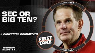 Finebaum says the SEC has LOST these two battles to the Big Ten 😳 | First Take