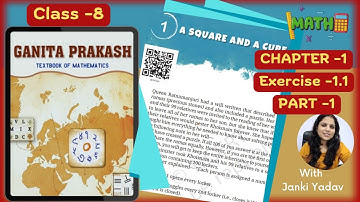 Class 8 Maths Chapter 1| A Square and A Cube | Ganita Prakash |Part 1  NCERT | CBSE KVS | kaliyaanTv