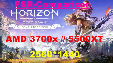 Horizon Zero Dawn AMD 21.12.1 - Comparison FSR/Original - WQHD // 3700x - 5500XT