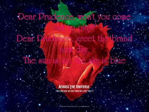 Dear Prudence - Dana Fuchs, Evan Wood, Jim Sturgess and Joe Anderson {Lyrics}