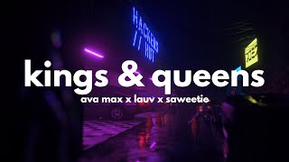 Ava Max, Lauv, Saweetie - Kings \& Queens Pt.2 (Clean - Lyrics)