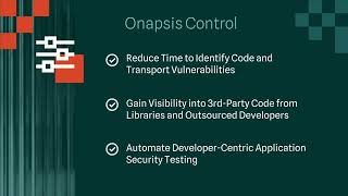 DevSecOps for SAP: Onapsis Control Overview