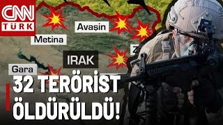 Son Daki̇ka Teröre Her Yerde Darbe Irak Kuzeyinde 32 Terörist Öldürüldü