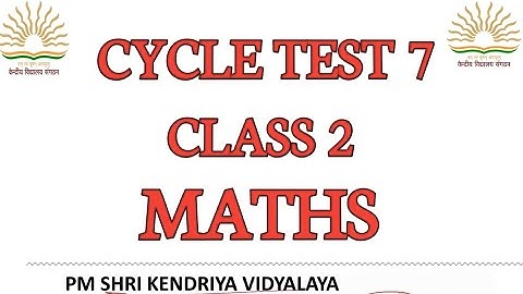 kvs class 2/ cycle test 7/maths /ncert/ joyful #maths #kvs #cbse #class2 #kv #cycletest @KVS360