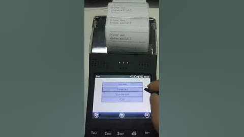 The video for LASAET LS350T Windows mobile PDA can print Label paper