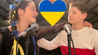 World without War 🇺🇦 Three languages song ❤️|Open kids (cover) Ani Leva& Kugitar