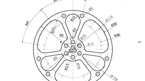 T-Flex CAD 15 2D - Exercise 100