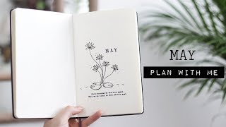 plan with me // may 2019 bullet journal setup