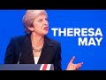 Theresa May gives the keynote speech at Conservative Party Conference 2018